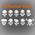 IMG_20220814_150553.jpg 30 Human Type Half Skull (10 Alien Skull, 10 Funny Skull,10Normal Skull)   STL File