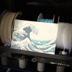 Vague-Kanagawa-Art3Dchoix.jpeg La grande Vague Kanagawa Art3Dchoix 3D PAINTING version Hokusai, HUEFORGE