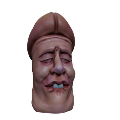 2022-06-21-19.39.44.png Archivo STL PENE CARA DE ANSIOSO DICK ANXIOUS・Objeto imprimible en 3D para descargar