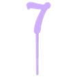 7.stl NUMBERS CAKE TOPPERS 1 2 3 4 5 6 7 8 9 0 BIRTHDAY NUMBER