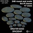 GG_MMF_Bases_Texte.jpg 248 ROUND AND OVALE SCI-FI BASES 17 SIZES - Greater Good spaceship
