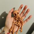 Lindo esqueleto flexible para imprimir, Alipanda93