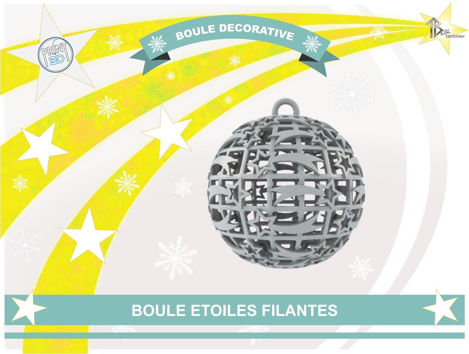 boule_etoiles_filantes_def01.jpg Download free STL file Ball Shooting Stars • 3D printer model, Tibe-Design