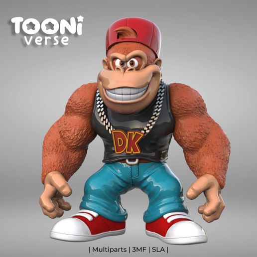 donkey-kong-1.jpg 🦍🔥 Donkey Kong - Urban Vibes - Fan Art 🔥🦍 - (Multiparts / 3MF)
