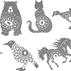 Manalamals-1.1.png Mandala Colección Animales 1 - Mandalamals