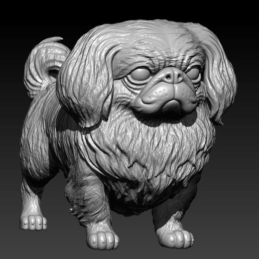 🐕 Pekingese Dog Beijing - 3D print・ 3D File for 3D