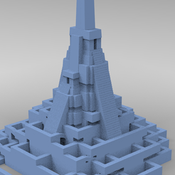 untitled.2548.png Archivo OBJ Laberinto ritual azteca con pirámide 4・Modelo de impresora 3D para descargar, aramar