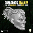 DREADLOCK STALKER FAN ART INSPIRED BY STALKER FROM Gi JOE ;@Rsttn | Dreadlock Stalker Head for Action Figures
