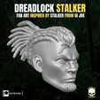 DREADLOCK STALKER FAN ART INSPIRED BY STALKER FROM Gi JOE ;@Rsttn | Testa di Dreadlock Stalker per figure d'azione