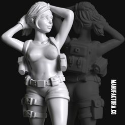 ps02d-Shorts-01.jpg STL file Pop Series 02d - Sexy Tomb Explorer in Shorts・Model to download and 3D print