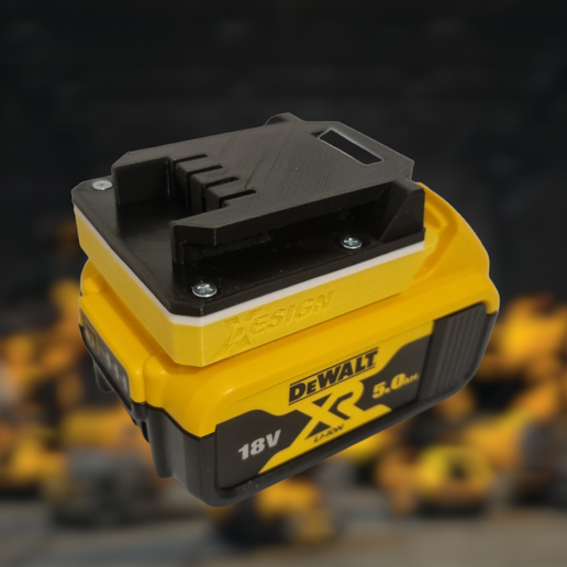 Dewalt battery to Parkside machine adapter 18V to 20V 3D model