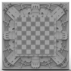 Tower-Chessboard.png Modèle 3D Fichier STL pour CNC Router/Laser & 3D Printer Tower Chessboard