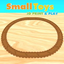 smalltoys-traintracks-straight-curved01.jpg STL file SmallToys - Railways - straight and curved・3D printer design to download
