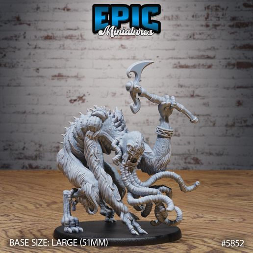 Abominable Mind ‧ DnD Miniature ‧ Tabletop Miniatures ‧ Gaming Monster ‧ 3D Model ‧ RPG ‧ DnDminis ‧ STL FILE