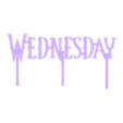 wednesday.obj Wednesday Title Logo Made in blender