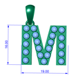 dimention.png M WORD PENDANT 3D PRITABLE MODEL