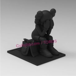 3D file Bad Kaws Billionaire - Louis Vuitton trunk.・3D printer model to  download・Cults