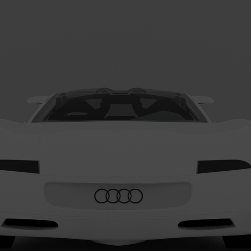white-front.png 3D file Audi・3D print object to download, brunanania