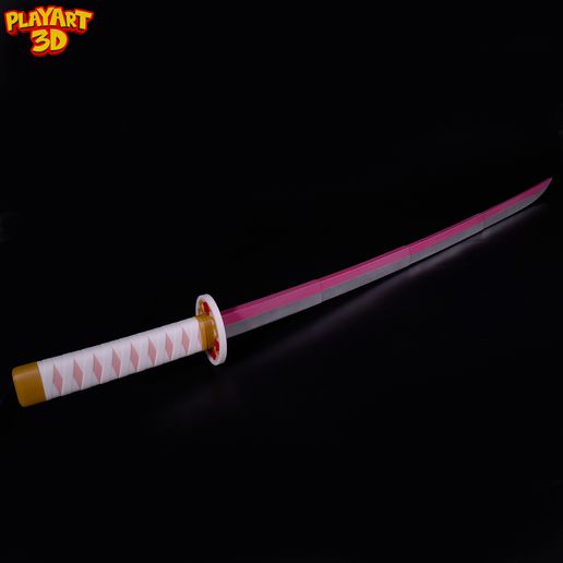 2.jpg COLLAPSING KATANA - KANAO TSUYURI - DEMONSLAYER - (PRINT IN PLACE + ASSEMBLY VERSION)