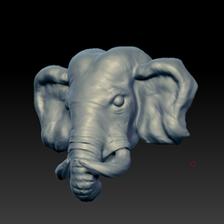 Screenshot_3.png Fichier STL Pendentif tête d'éléphant Modèle imprimé en 3D・Design imprimable en 3D à télécharger