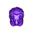8-creux.stl Lion head large size