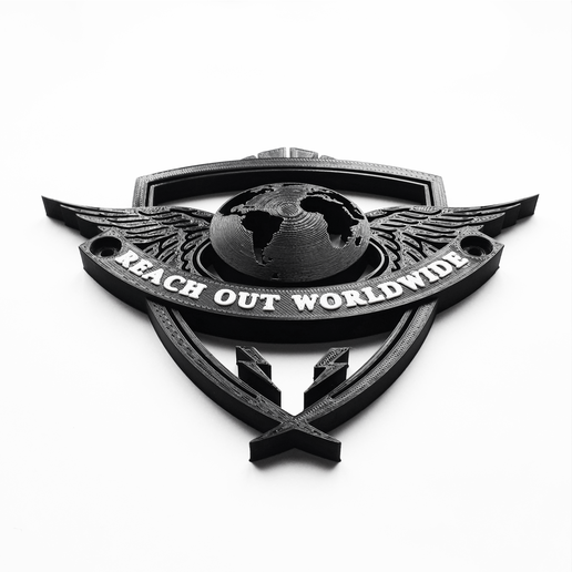 Download Stl File Reach Out Worldwide Logo 3d Printing Model Cults