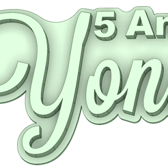 Yoni-5-ans_e.png Archivo STL Yoni 5 ans cookie cutter・Diseño de impresión en 3D para descargar