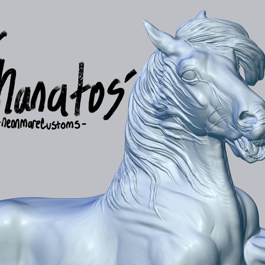THANATOS mustang resin model horse