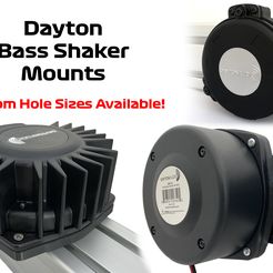 thumbnail.jpg STL file Dayton Bass Shaker Mounts for 8020 8040 BST-1 BST-2 TT25 BST1 BST2・3D printing template to download
