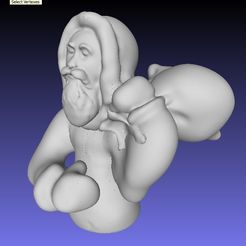 babbo_natale_display_large.jpg Archivo STL gratis busto de Papá Noel・Diseño imprimible en 3D para descargar