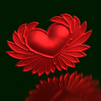 Corazon-Alas-II.png Wings of Love: Heart with Wings Sculpture II
