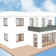Casa-25d.jpg HOUSE 25 REALISTIC 3D MODEL MODERN HOUSE, BY SONIA HELENA HIDALGO ZURITA