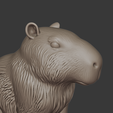 4.png Capybara Figur - Niedliche Tier Statue | 3D Druckbares Capybara Modell