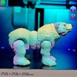 img__PolarBear_007.jpg POLAR BEAR - ARTICULATED - PRINT-IN-PLACE - FLEXI - CUTE
