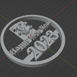 3.png happy new year 2023 Cookie Cutter