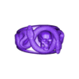 ANILLO SERPIENTE CALAVERA.stl КОЛЬЦО СО ЗМЕЕЙ И ЧЕРЕПОМ
