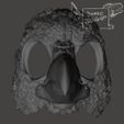 frount.jpg Bird Face Masks, Beak Mask, craw raven Mask Long Nose Bird Beak Black Plaque Mask Steampunk Cosplay Party Props Half Face