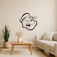 24i7kk.png Popeye Sailors Hat Wall Art Framed