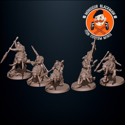 troupe-1.png 3D-Datei Tiger Knights troops (X5)・Modell zum Herunterladen und 3D-Drucken