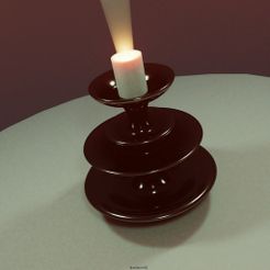 5.jpg Download free STL file Candlestick Fountain • 3D printing model, AlexStormND