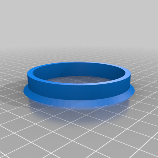 54MM - 61MM CAR HUB CENTRIC RING 3D model
