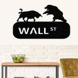 wall-gif.jpg KEY RACK, CHARGING BULL, BEAR, FINANCIAL ICON