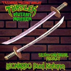 pre.jpg Fichier 3D Leonardo Dual Katana Teenage Mutant Ninja Turtles Total Mayhem・Objet pour impression 3D à télécharger