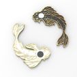 untitled.10.jpg Koi Fish Magnet or Wall Decoration