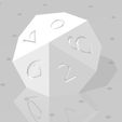 D10 - Fantasy Elf Font.jpg Polyset Dice (Sharp Edges) - Fantasy Elf Font - D4 Droplet Crystal, D6, D8, D10, D12, D% Horizontal, D20