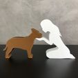 WhatsApp-Image-2023-01-25-at-12.04.31.jpeg Girl and her American Staffordshire Terrier (straight hair) for 3D printer or laser cut