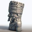Tlaloc-Aztec-God-Bust0002.jpg Busto del Dios Azteca Tlaloc - Deidad de la Lluvia y el Trueno - Escultura Tormenta Mesoamericana