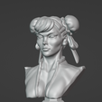 ChunLi1.png Chunli Street Fighter Bust 3D print model