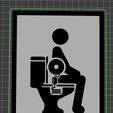 BathroomSign_Sliced.png Bathroom Sign | We are all 3d Printers