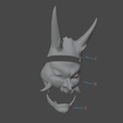 Image0030.png Genshin Impact - Xiao Demon Mask - Digital 3D Model - Xiao Cosplay